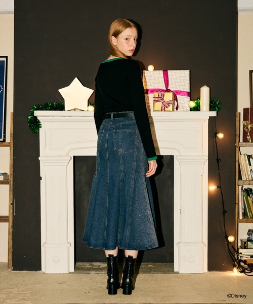 S.Kページ PAGEBOY（ページボーイ） ニット セーター ミッキー／バイカラー