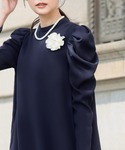 喪服 ワンピース 「喪服・礼服」ギャザーショル...の詳細画像2