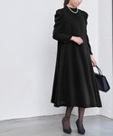 喪服 ワンピース 「喪服・礼服」ギャザーショル...の詳細画像4