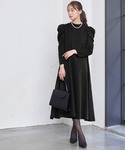 喪服 ワンピース 「喪服・礼服」ギャザーショル...の詳細画像5