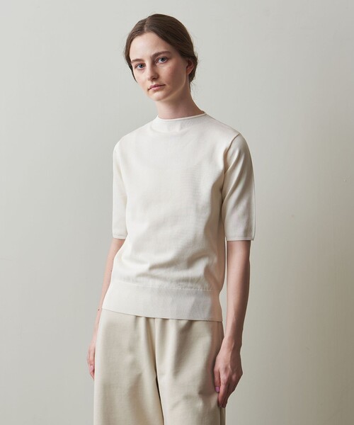 ＜Steven Alan＞ボトルネック ハーフスリーブ ニット STEVEN ALAN ニット セーター 「Steven Alan」ボトルネック