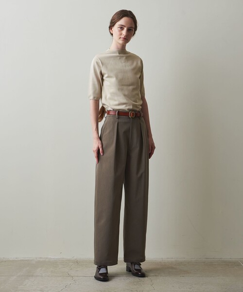 ＜Steven Alan＞ボトルネック ハーフスリーブ ニット STEVEN ALAN ニット セーター 「Steven Alan」ボトルネック