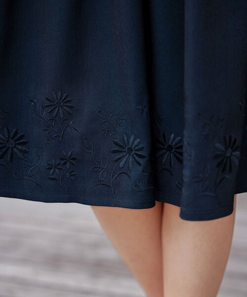Tiaclasse ワンピース 花柄刺繍フレアワンピース : ZOZOTOWN Yahoo!店