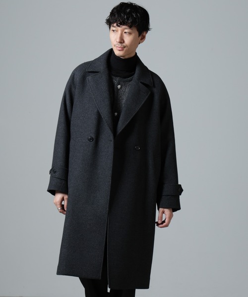 NANO universe（ナノ・ユニバース） チェスターコート M ブラウン