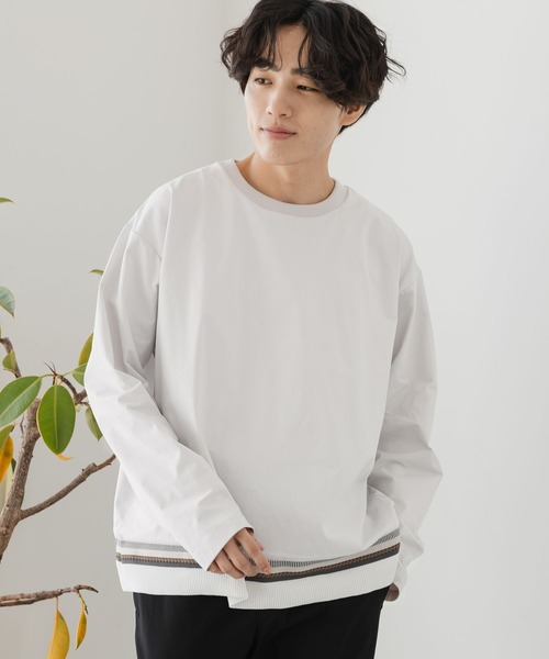 GLOBAL WORK（グローバルワーク） tシャツ サラサラ快適DRYキリカエT