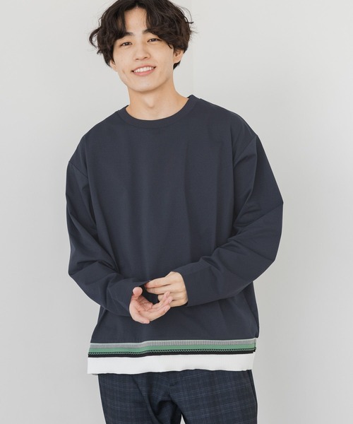 GLOBAL WORK（グローバルワーク） tシャツ サラサラ快適DRYキリカエT