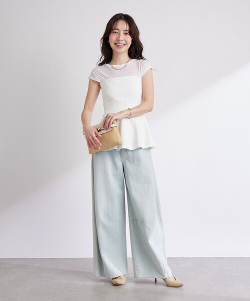 人気スタッフmiki監修　レースアップビスチェ La boutique Bonbon ブラウス シャツ 「スタッフmiki監修