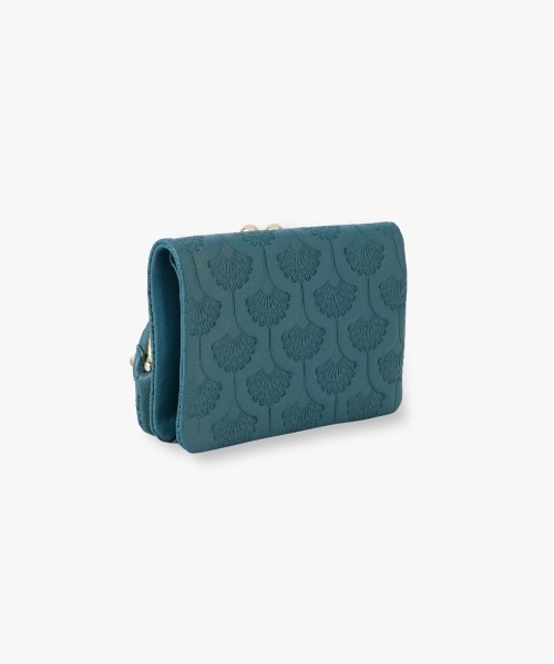 ANNA SUI 財布 ピーコック 二つ折り口金財布 レディース