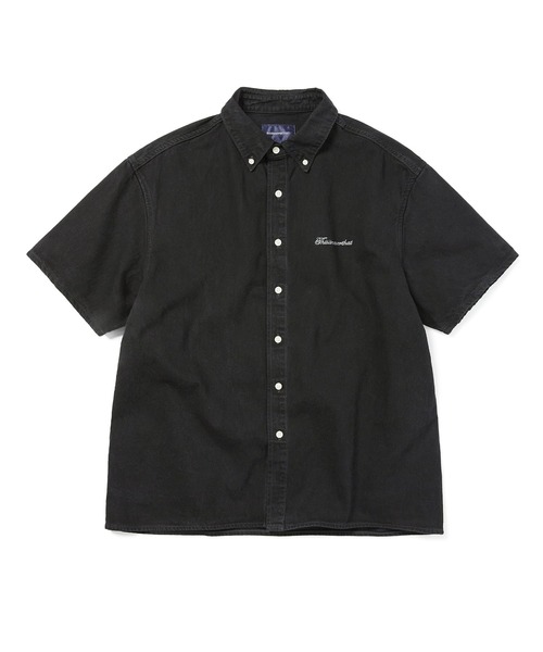 thisisneverthat シャツ Washed Denim S/S Shirt メンズ