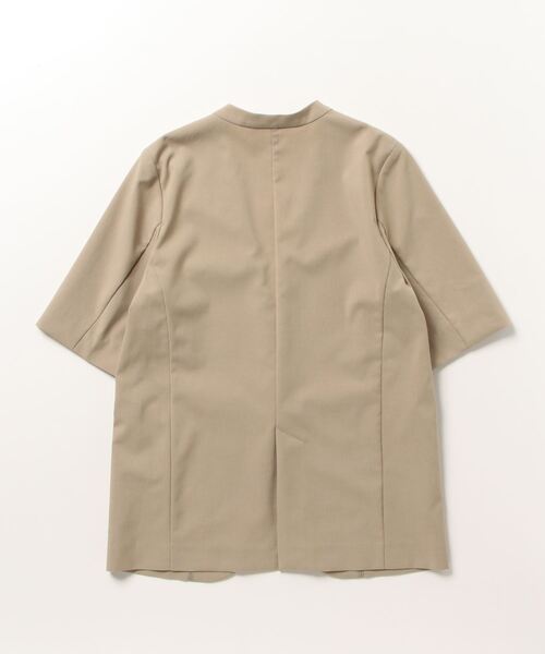 UNITED ARROWS ダークグレー ノーカラージャケット