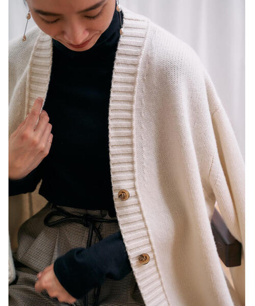 MACPHEE（マカフィー） ニットカーディガン S ブルー レディース