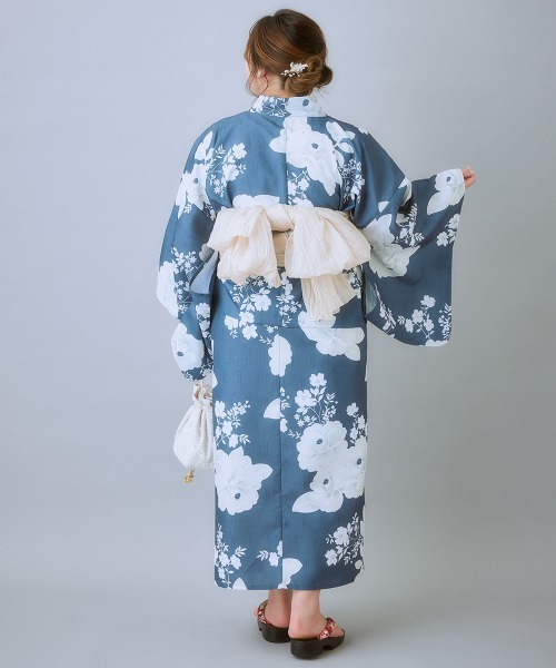 SOUBIEN 浴衣 レディース 単品 みすゞうた 綿 大人 レトロ