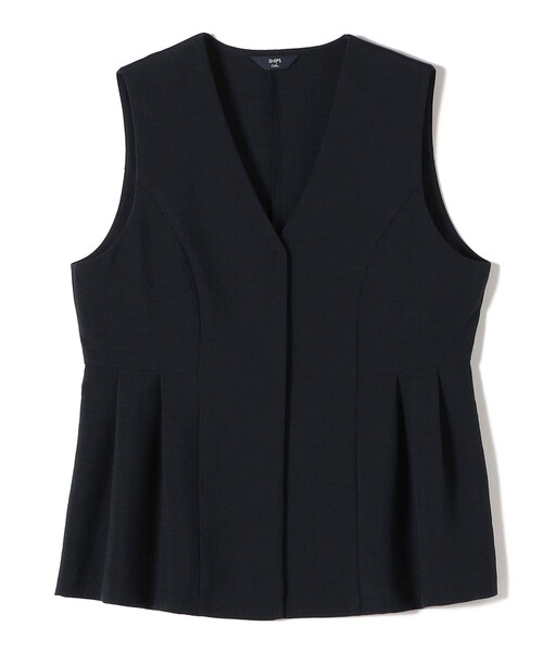 SHIPS ベスト　ブラックFOUR SEASONS ジレ　L 新品 シップス SHIPS ベスト ブラックFOUR SEASONS ジレ L 新品