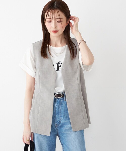 「SHIPS」 ベスト ONE SIZE ネイビー レディース SHIPS 「SHIPS」 ベスト ONE SIZE ネイビー レディース