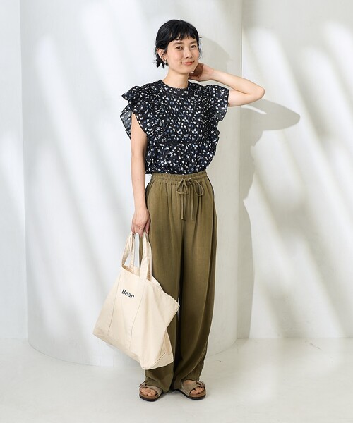 FREAK'S STORE ブラウス シャツ インドボイル フリル