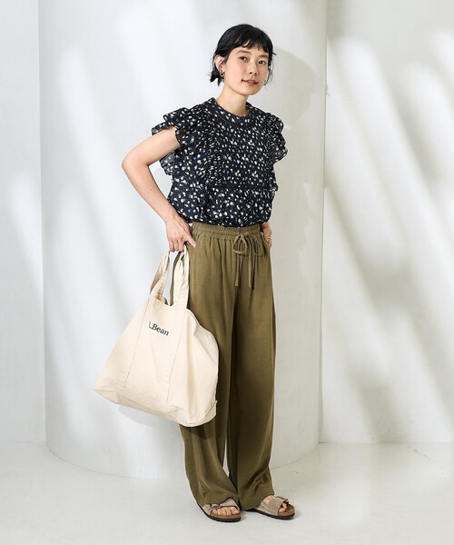 FREAK'S STORE ブラウス シャツ インドボイル フリル