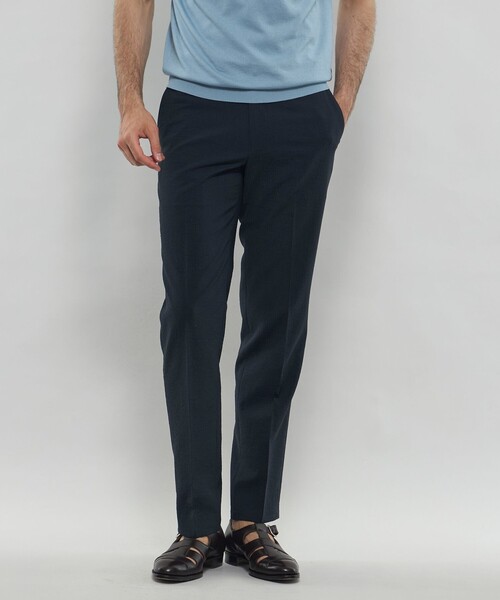新品タグ付き　Macintosh London 　メンズ　夏用　カジュアルパンツ LEON掲載】【New Adjustable Fit】ウールフランネルスラックス