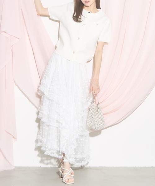 tocco closet カーディガン 「ZOZO限定」ビジューアソートボタン