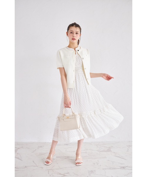 tocco closet カーディガン 「ZOZO限定」ビジューアソートボタン