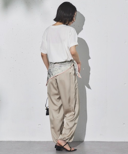 パンツ sure DOUX ARCHIVES パンツ サテンパラシュートパンツ レディース