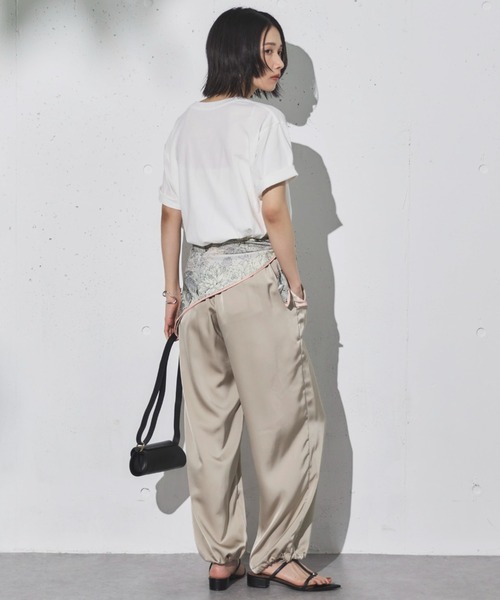 DOUX ARCHIVES パンツ サテンパラシュートパンツ レディース