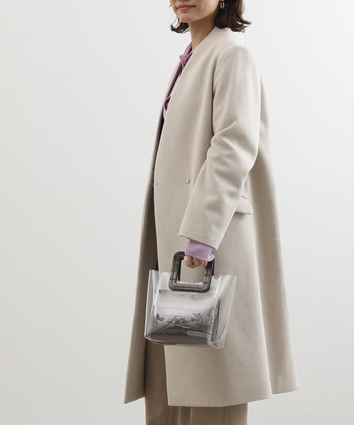 ADAM ET ROPE'（アダムエロペ） ノーカラーコート 38 ベージュ系その他