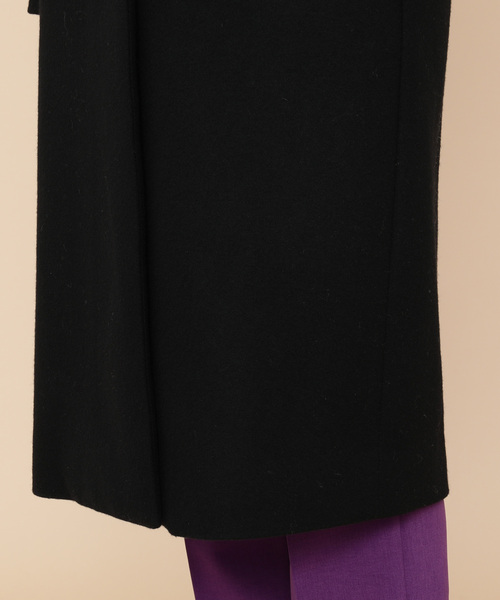 「ADAM ET ROPE'」 ノーカラーコート 38 ベージュ系その他 レディース_画像9