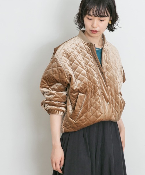 「UR Lab.」 キルティングブルゾン FREE ブラウン レディース_画像5