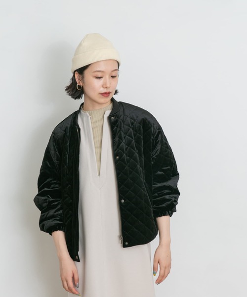 「UR Lab.」 キルティングブルゾン FREE ブラウン レディース_画像9