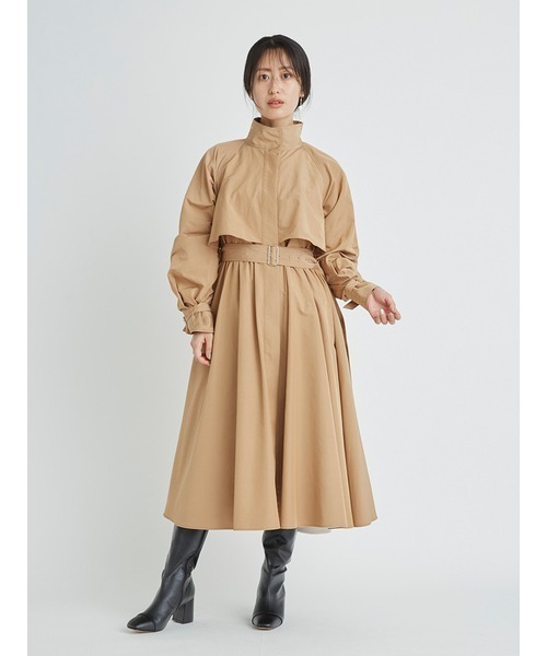 CELFORD セルフォード ビッグカラートレンチコート ベージュ サイズ36 CELFORD（セルフォード） コート 36 ベージュ レディース : ZOZOTOWN