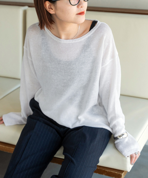 Spick&Span 「Spick & Span」 長袖ニット FREE ホワイト Spick&Span 「Spick & Span」 長袖ニット FREE ホワイト