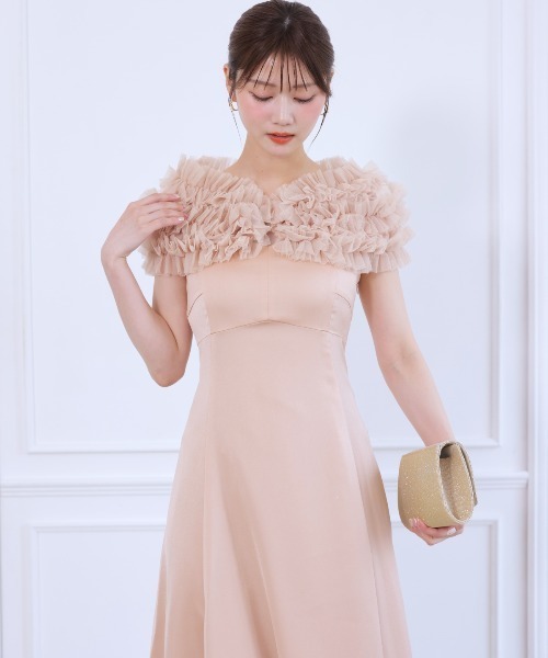 AND COUTURE ドレス チュールケープセットドレス : ZOZOTOWN