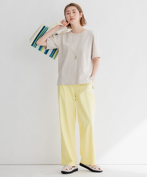 「23區(qū)」 半袖Tシャツ 38 グリーン レディース