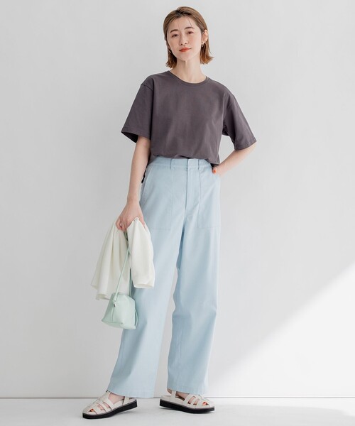 「23區(qū)」 半袖Tシャツ 38 グリーン レディース