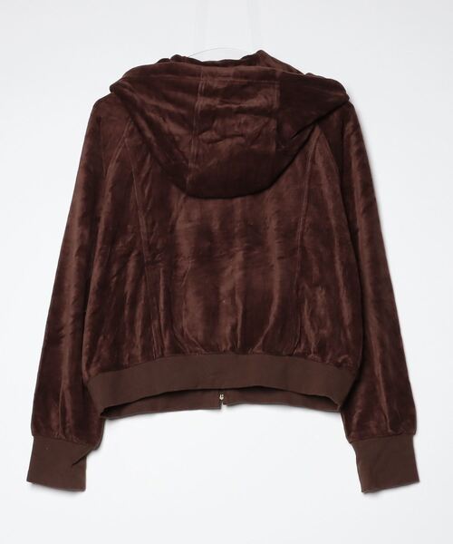 Rady パーカー Rady 「Rady」 ワンポイントジップアップパーカー M ブラウン