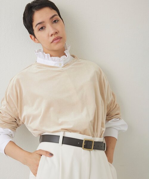 tシャツ 「THE PAUSE」シアーベロアTEE レディース