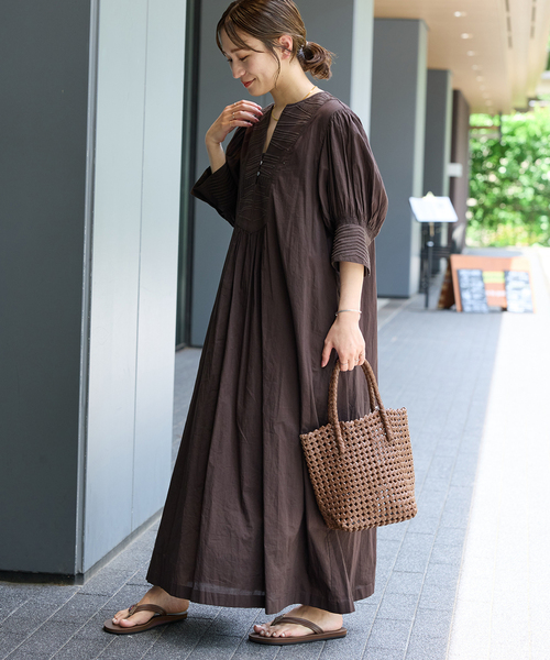 JOURNAL STANDARD エンブロイダリー　ワンピース　リネンコットン JOURNAL STANDARD ワンピース インディア幾何エンブロイダリー