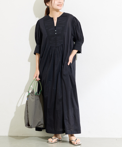 JOURNAL STANDARD エンブロイダリー　ワンピース　リネンコットン JOURNAL STANDARD ワンピース インディア幾何エンブロイダリー