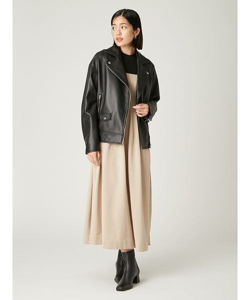 美品✨️FRAY I.D　羊革　ダブルライダースジャケット　黒　YKK　サイズ1 美品✨️FRAY I.D 羊革 ダブルライダースジャケット 黒 YKK