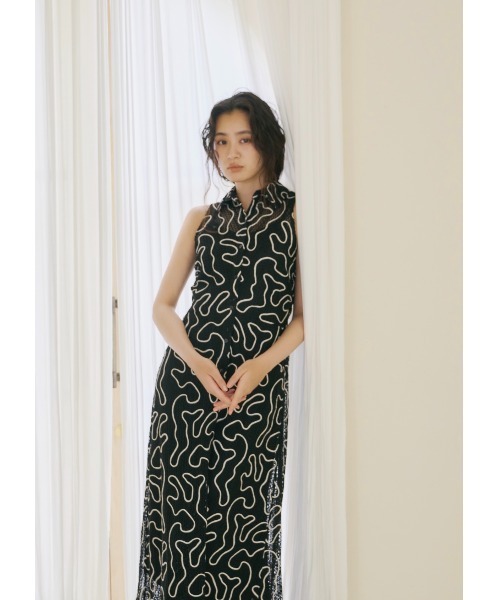 NOTRE emor ワンピース NOTRE emor（ノートルエモア） ワンピース wave cord design dress