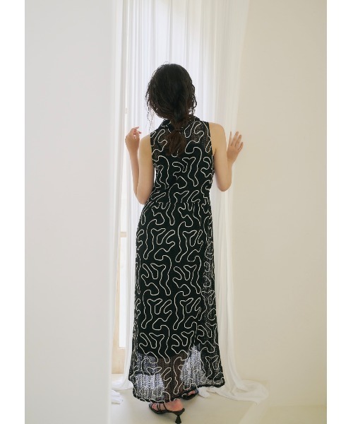 NOTRE emor（ノートルエモア） ワンピース wave cord design dress