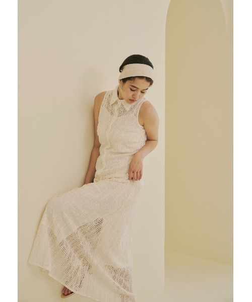 NOTRE emor（ノートルエモア） ワンピース wave cord design dress