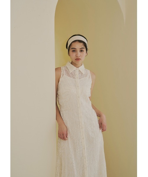 NOTRE emor（ノートルエモア） ワンピース wave cord design dress