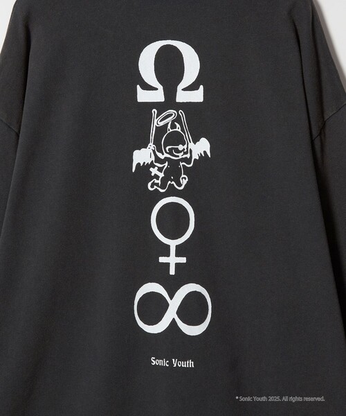 sonic youth tシャツ × monkey time」プリント ロングスリーブ Tシャツ