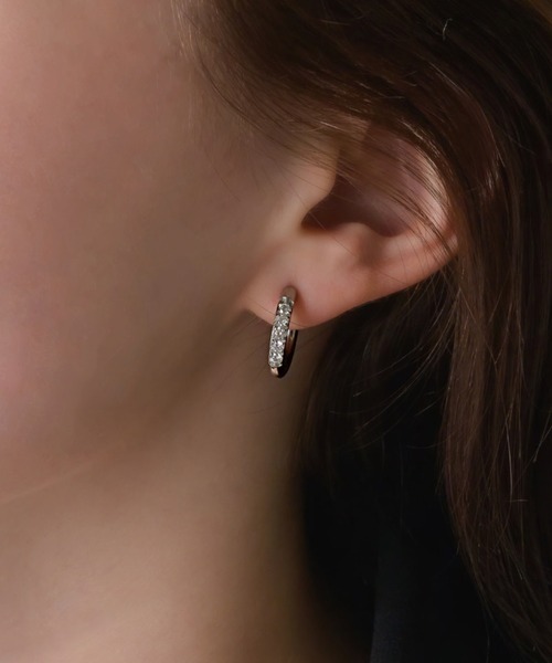 muku アレルギー対応 イヤリング EARRING/ZIRCONIA LINE レディース 