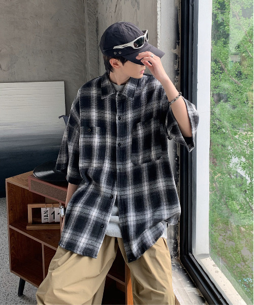 「neos」 半袖シャツ X-LARGE ブラック メンズ_画像2