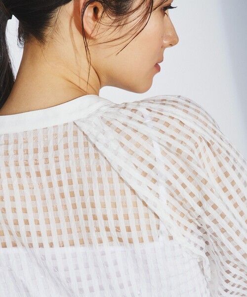 「GRACE CONTINENTAL」 半袖ブラウス 36 ブラック レディース_画像8