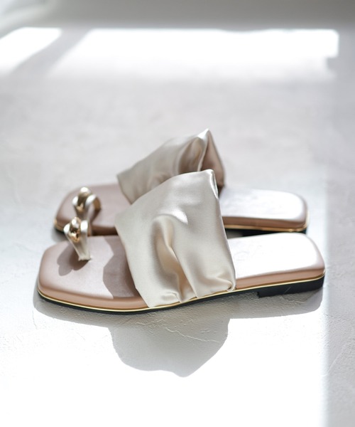 「SESTO」 フラットサンダル LL ダークブラウン レディース_画像6