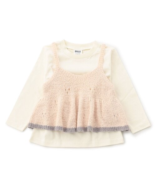 子供服② BREEZE（ブリーズ） tシャツ 「ジュニア対応」ニットビスチェ2P