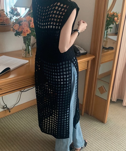 「Girly Doll」 「Doula Doula」ニットワンピース FREE オフホワイト レディース_画像2